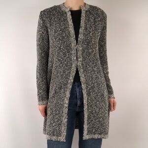 BP‎ STUDIO Knit Cardigan Mid Magnetic Closure Gray Size M Italy
